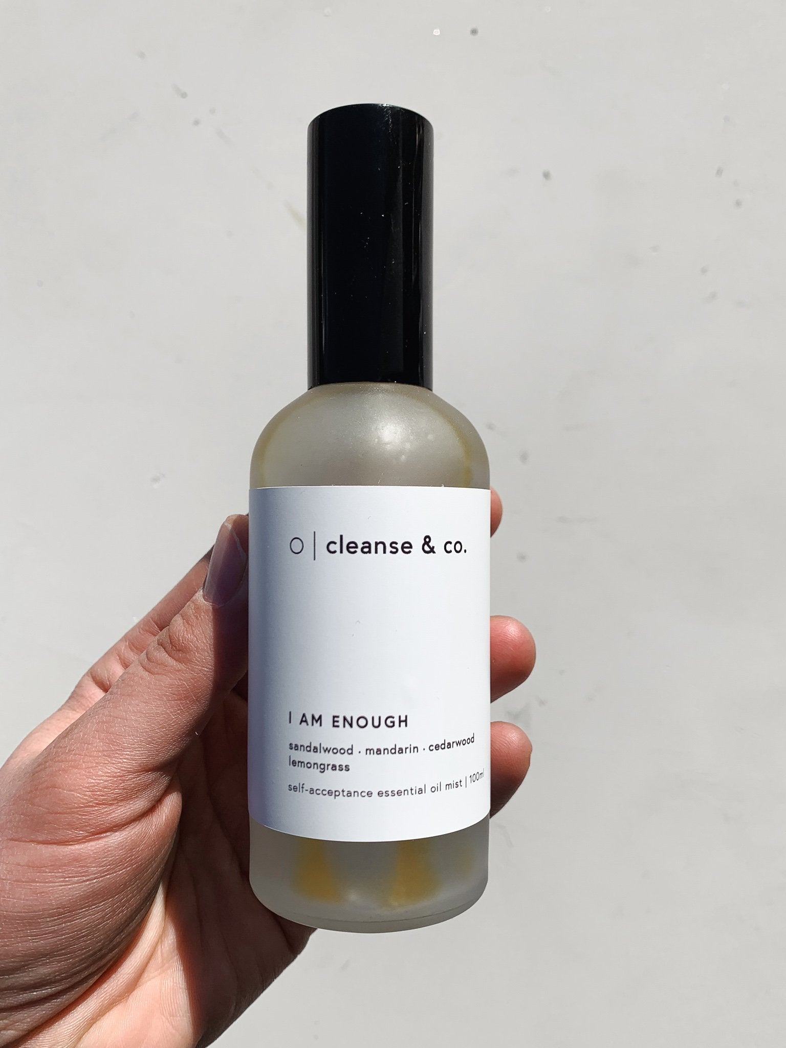 Cleanse & Co. I am Enough. Self Acceptance Mist. Essential Oil Blend.