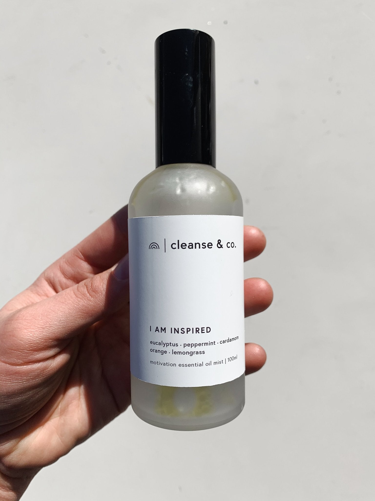 Cleanse & Co. I am Inspired. Motivation Mist. Essential Oil Blend.