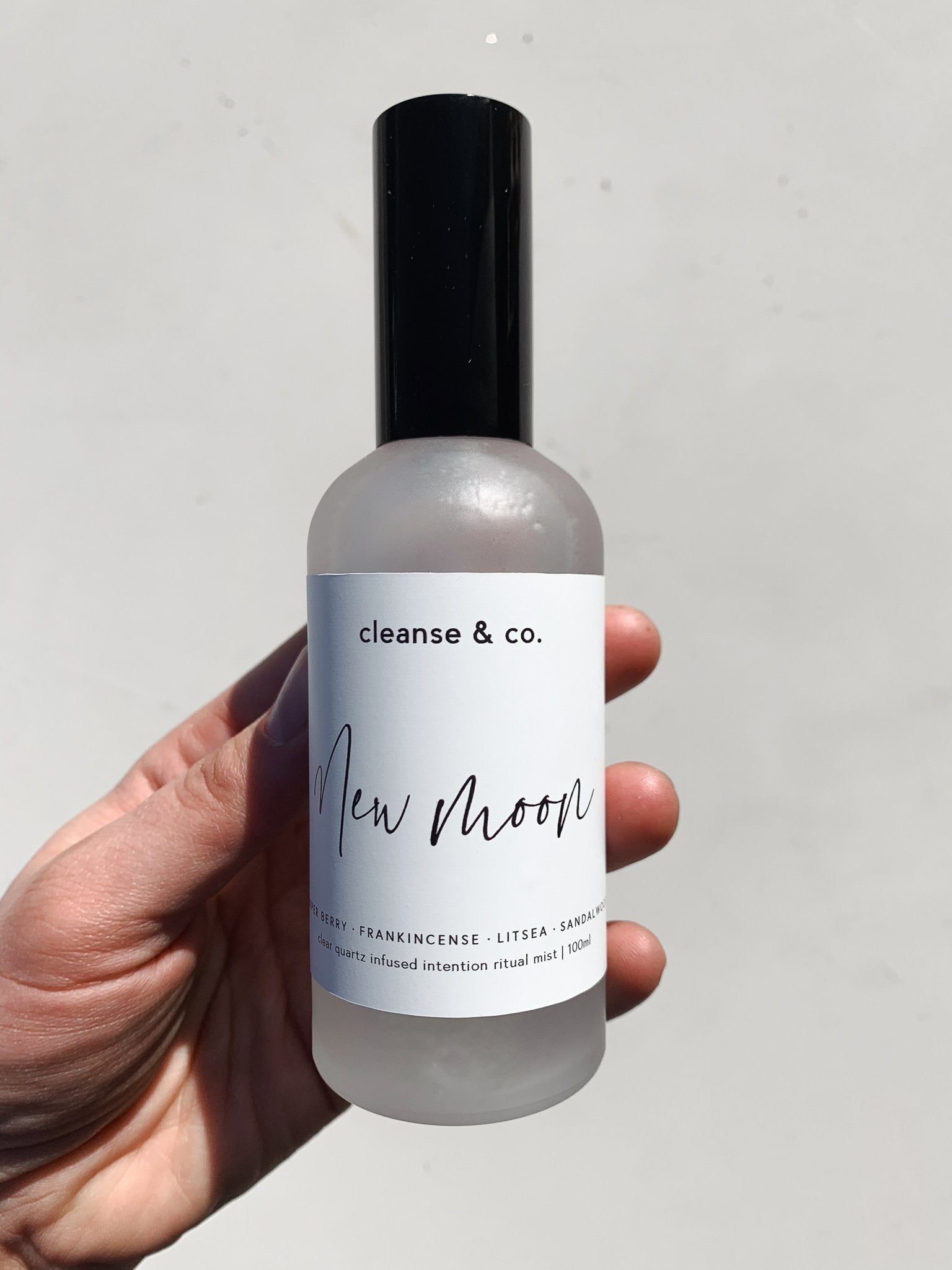 Cleanse & Co. New Moon Intention Mist. Essential Oil Blend.
