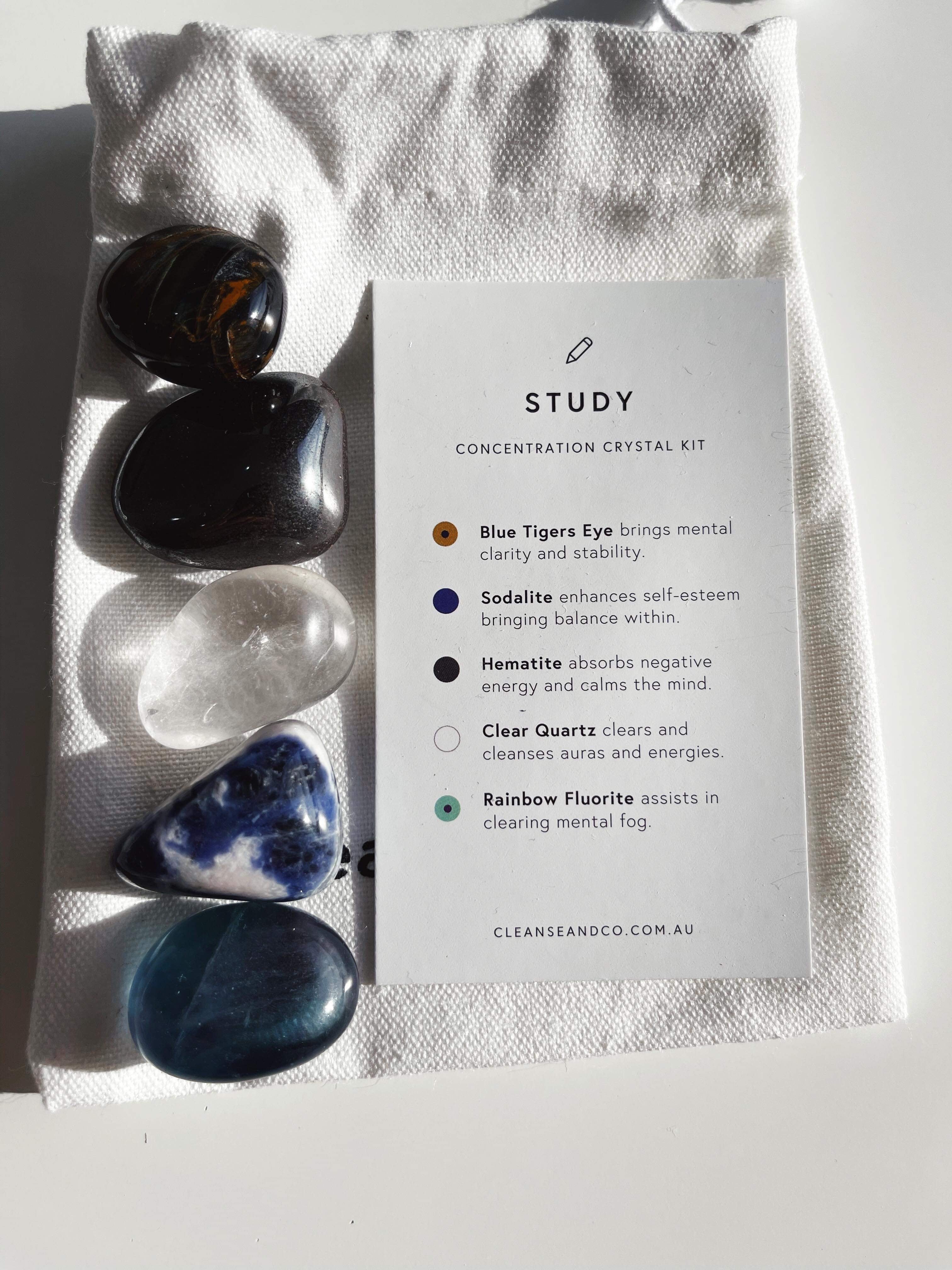 Cleanse & Co. Study Concentration Crystal Kit