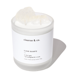 Clear Quartz Crystal Candle