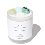 Libra Zodiac Crystal Candle