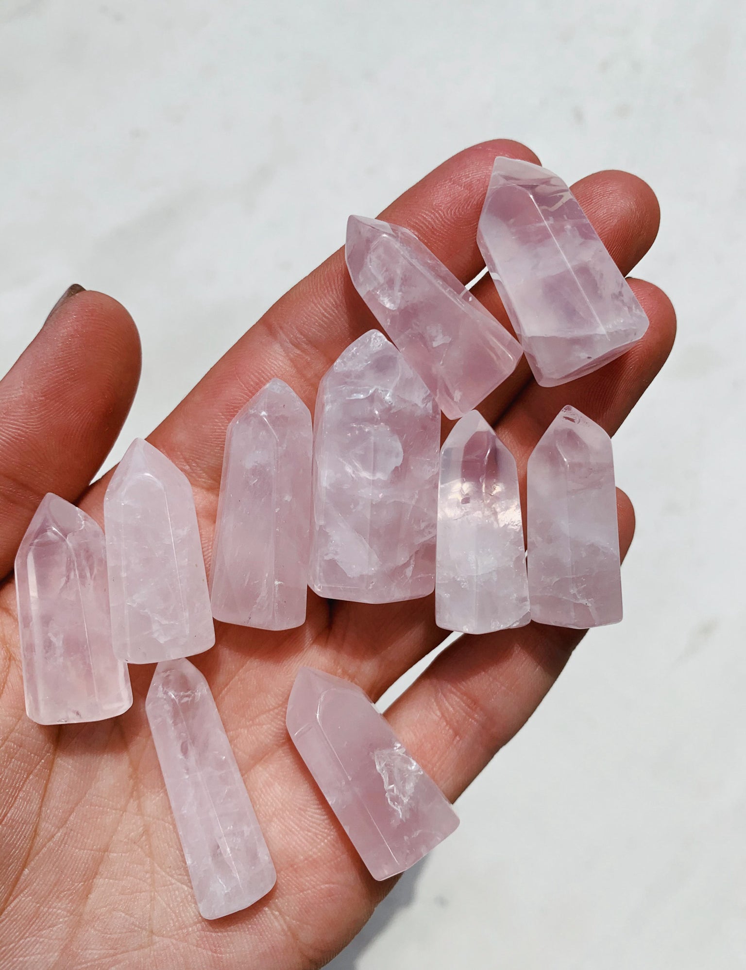 Mini Rose Quartz Tower