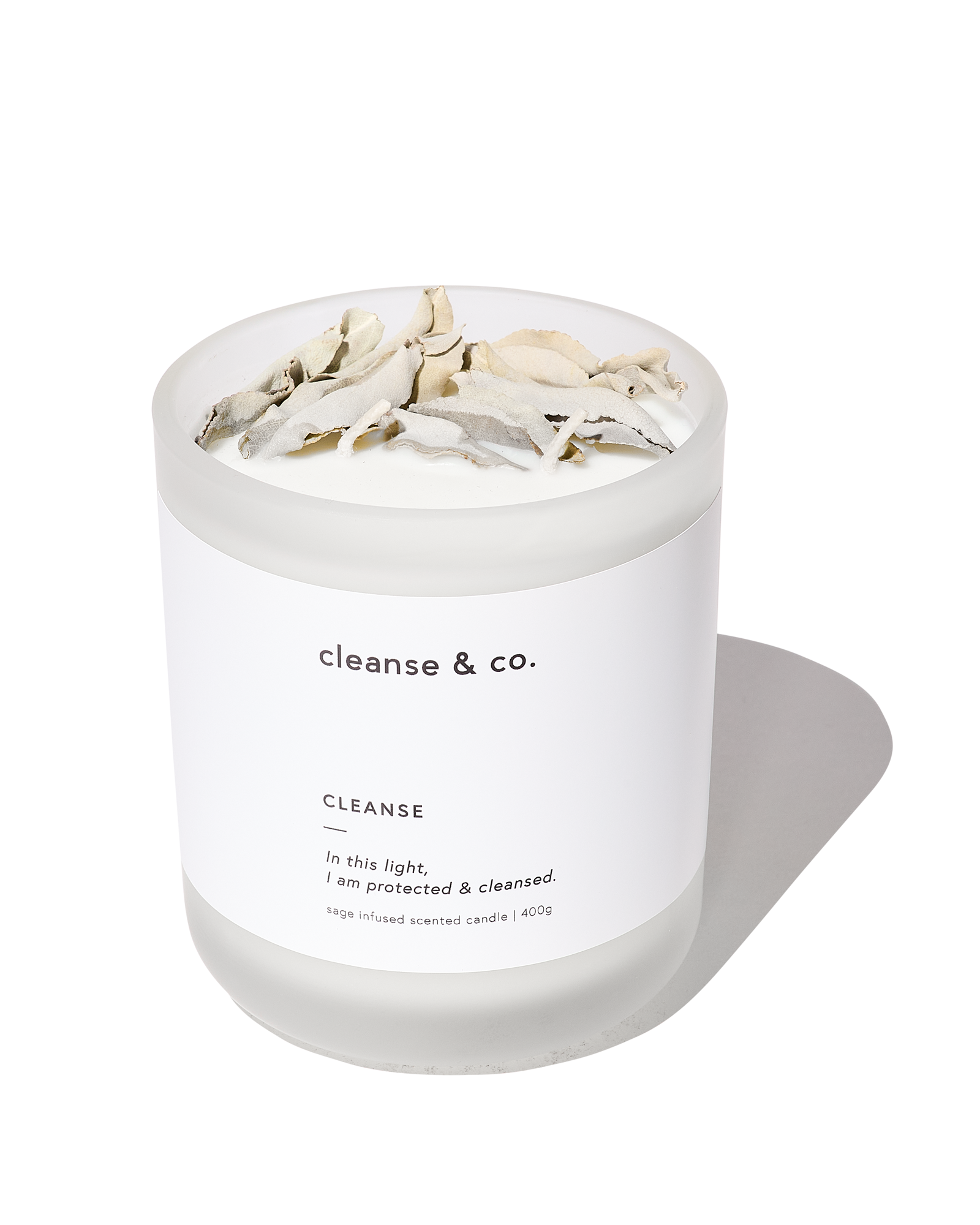 Sage Crystal Candle