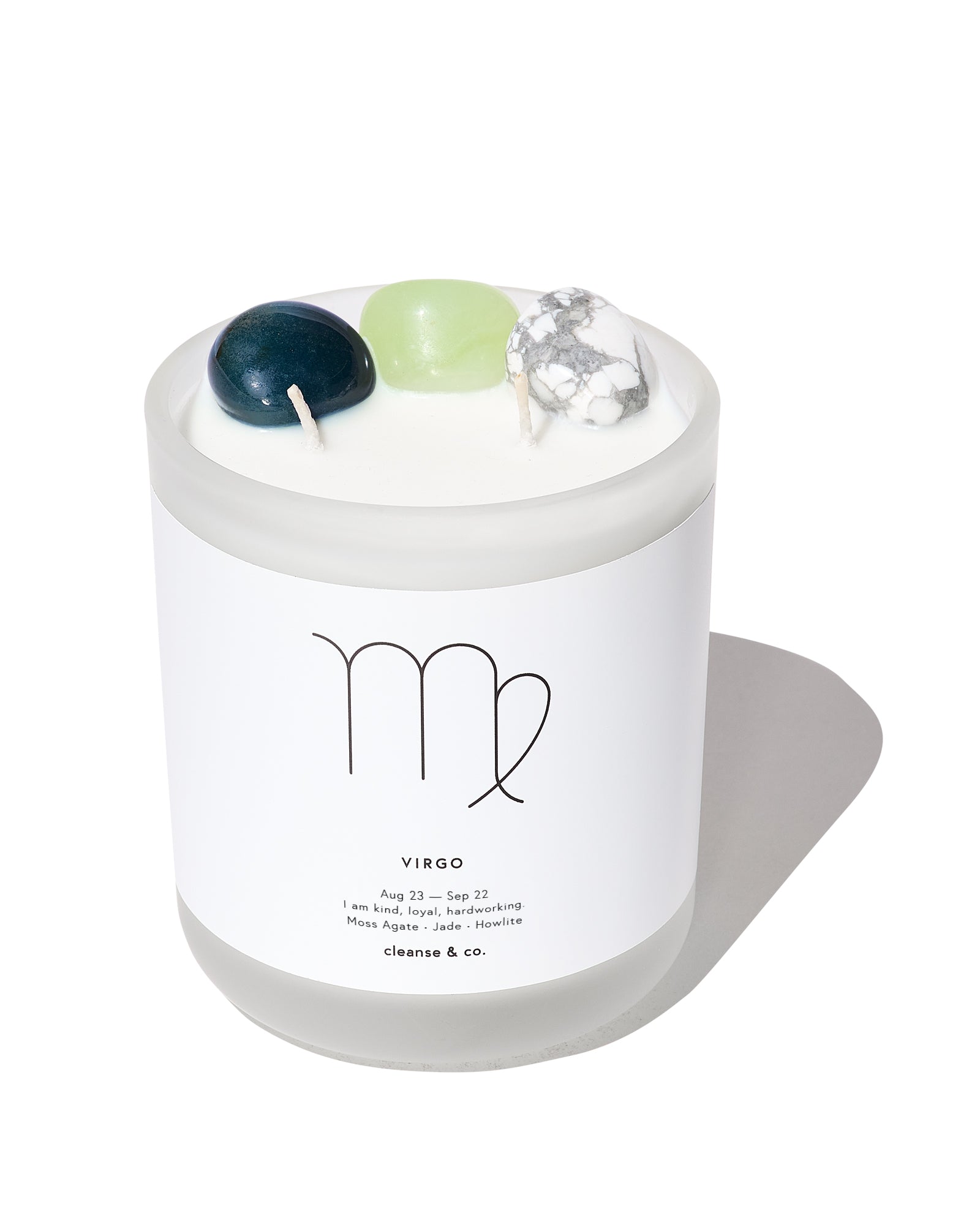 Virgo Zodiac Crystal Candle