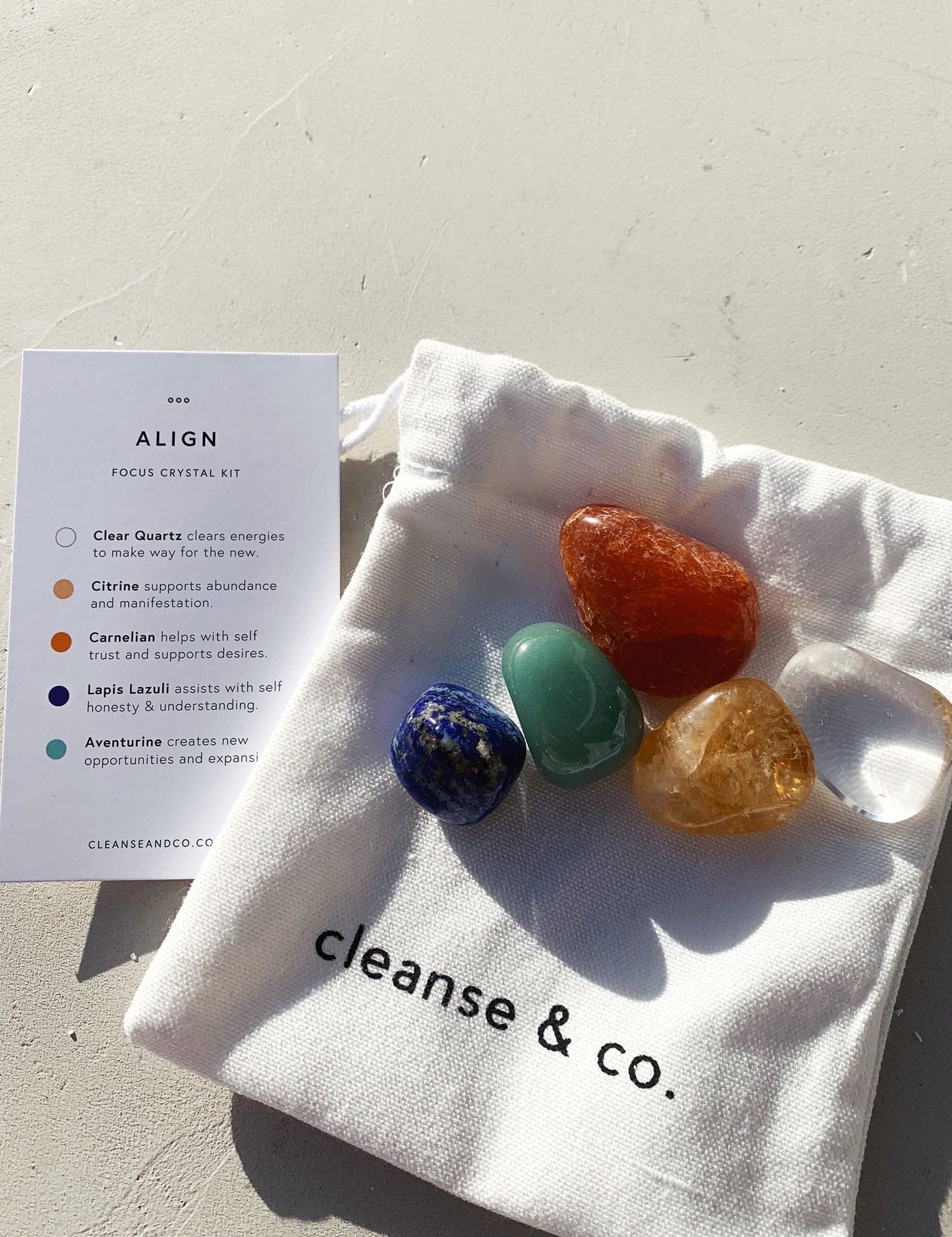 Align Crystal Kit – Focus crystal kit cleanse & co.