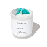 Amazonite Intention Crystal Candle - balanced & guided candle cleanse and co.