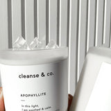 Apophyllite Intention Crystal Candle - soothed & calm candle cleanse and co.