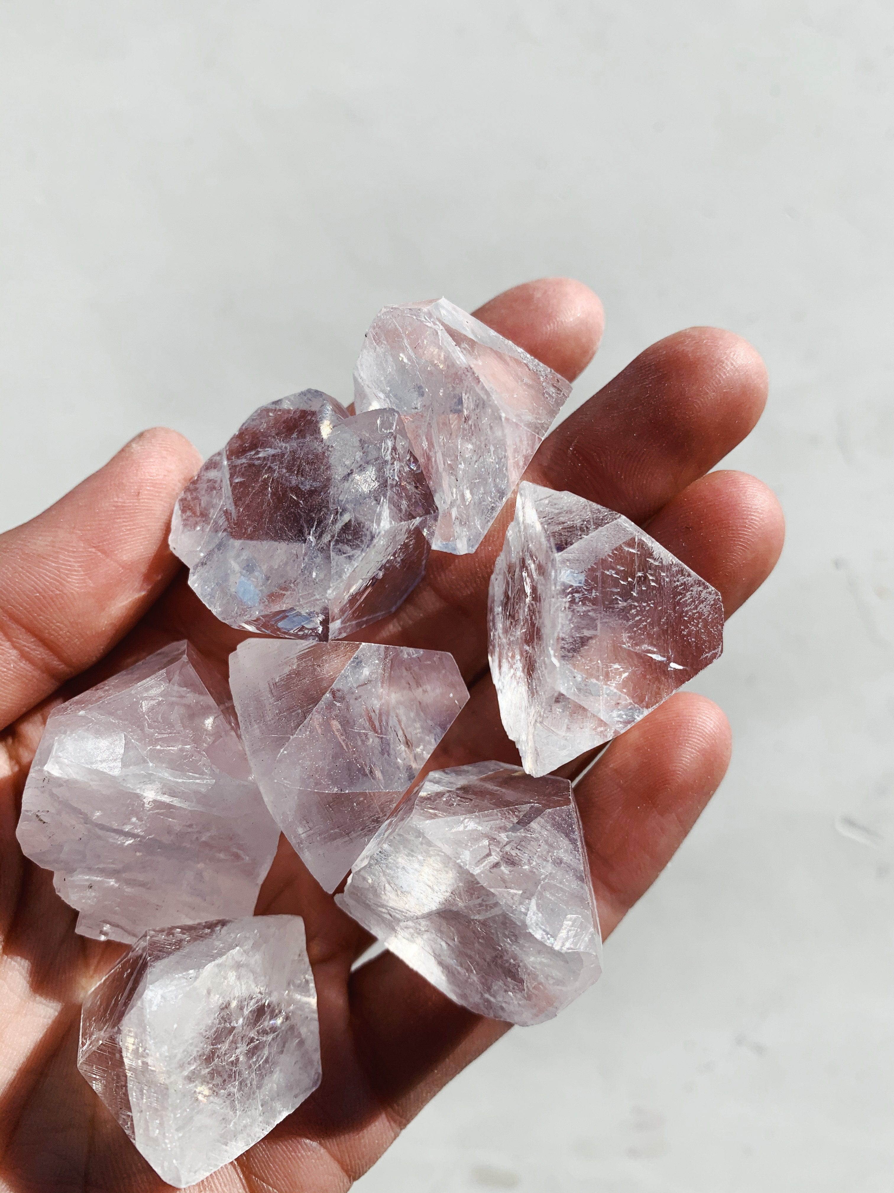 Apophyllite Point Tumble – Intuitively Chosen tumbled Large cleanse & co.