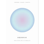 Aquarius Aura - Zodiac Print print cleanse & co.