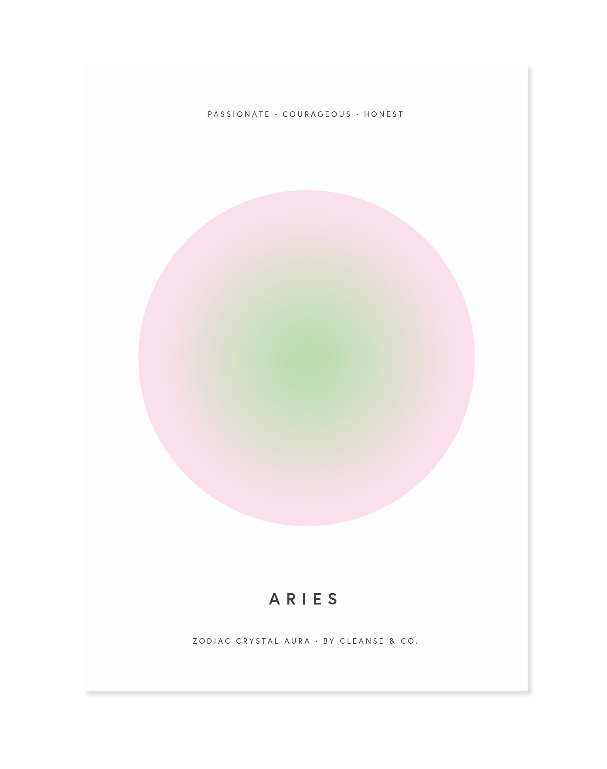 Aries Aura - Zodiac Print print cleanse & co.