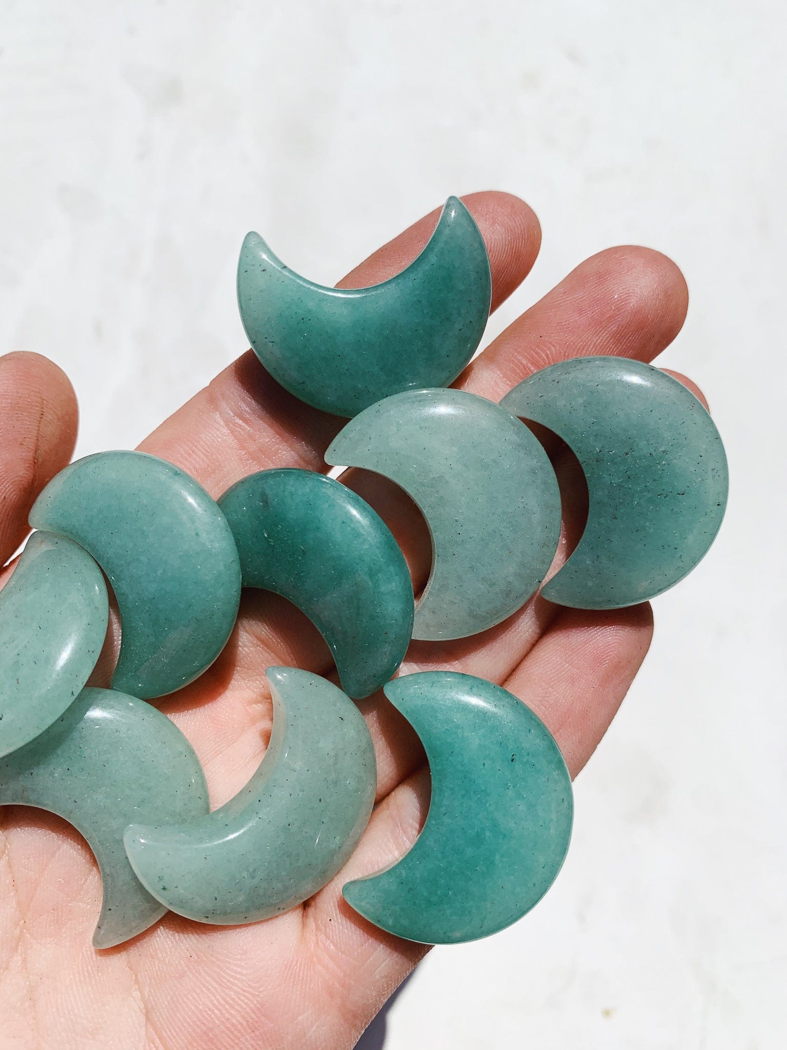 Aventurine Mini Moon shape cleanse & co.