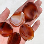 Banded Carnelian Worry Stone cleanse & co.