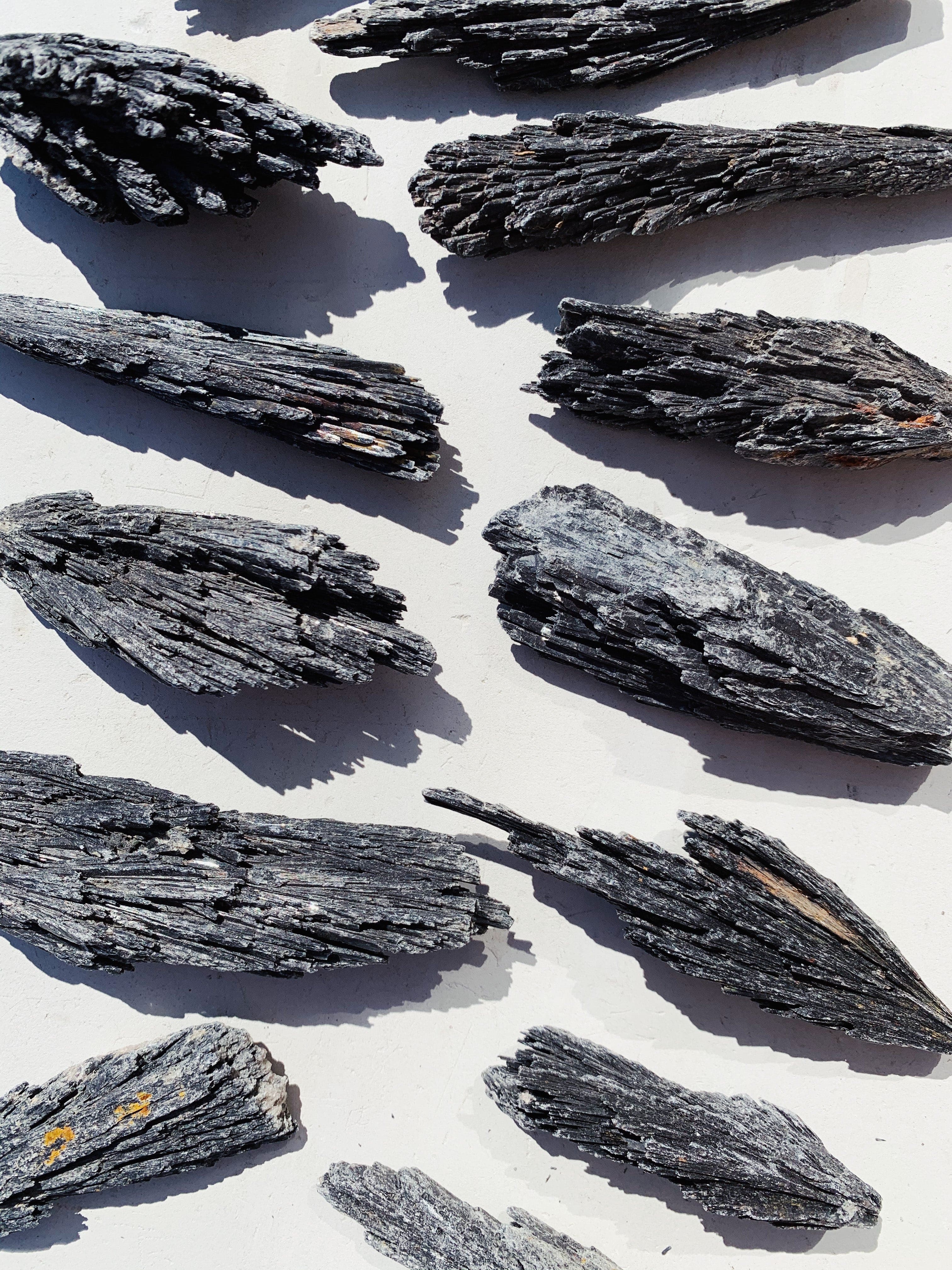 Black Kyanite Cluster - Intuitively Chosen cluster cleanse & co.