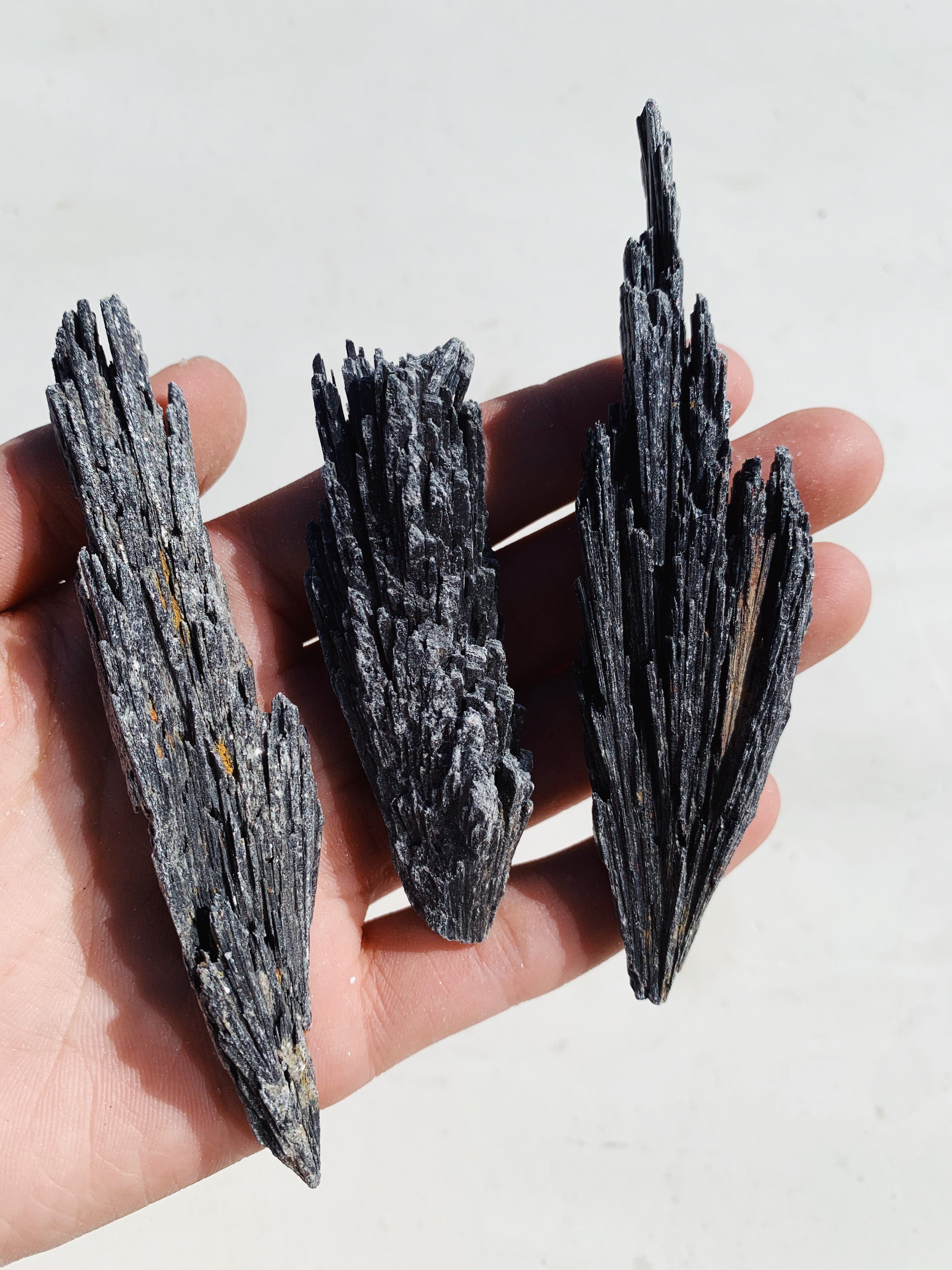 Black Kyanite Cluster - Intuitively Chosen cluster cleanse & co.