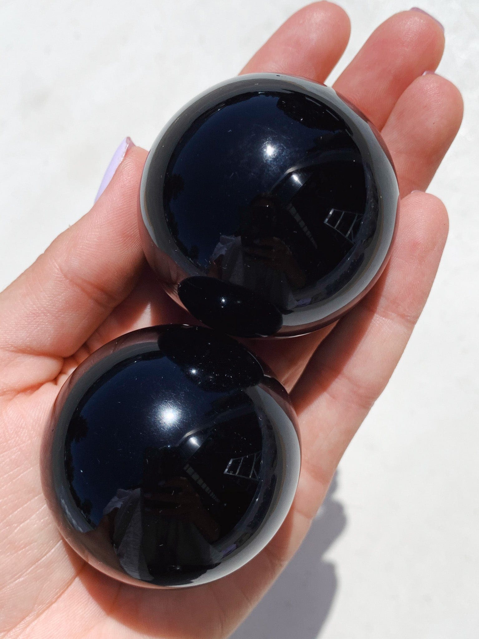 Black Obsidian Sphere - Intuitively Chosen sphere cleanse & co.