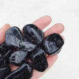 Black Tourmaline Tumble -  Protecting/Grounding tumbled cleanse & co.