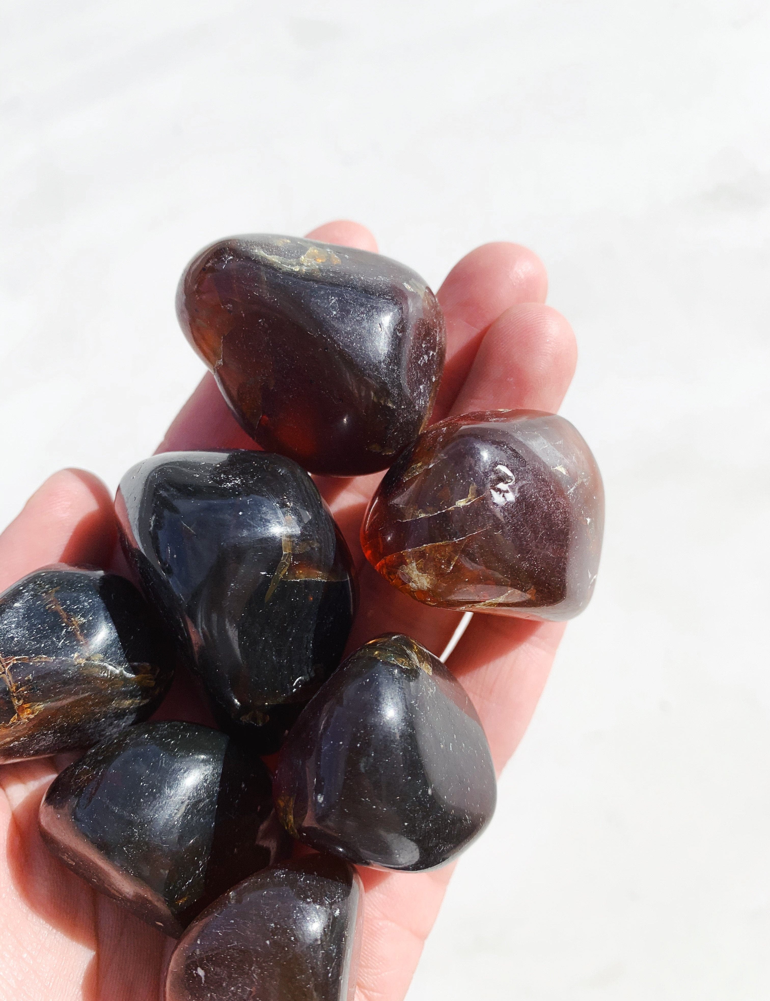 Blue Amber Tumble - Connect/Transform tumbled cleanse & co.