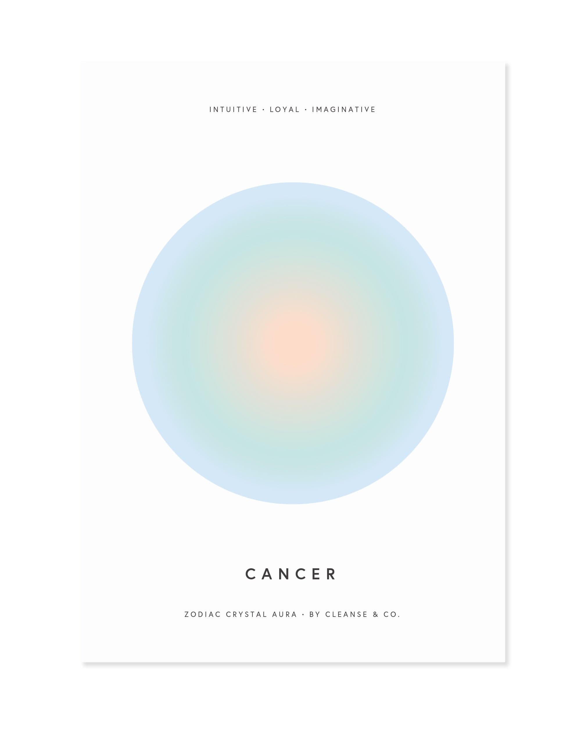 Cancer Aura - Zodiac Print print cleanse & co.