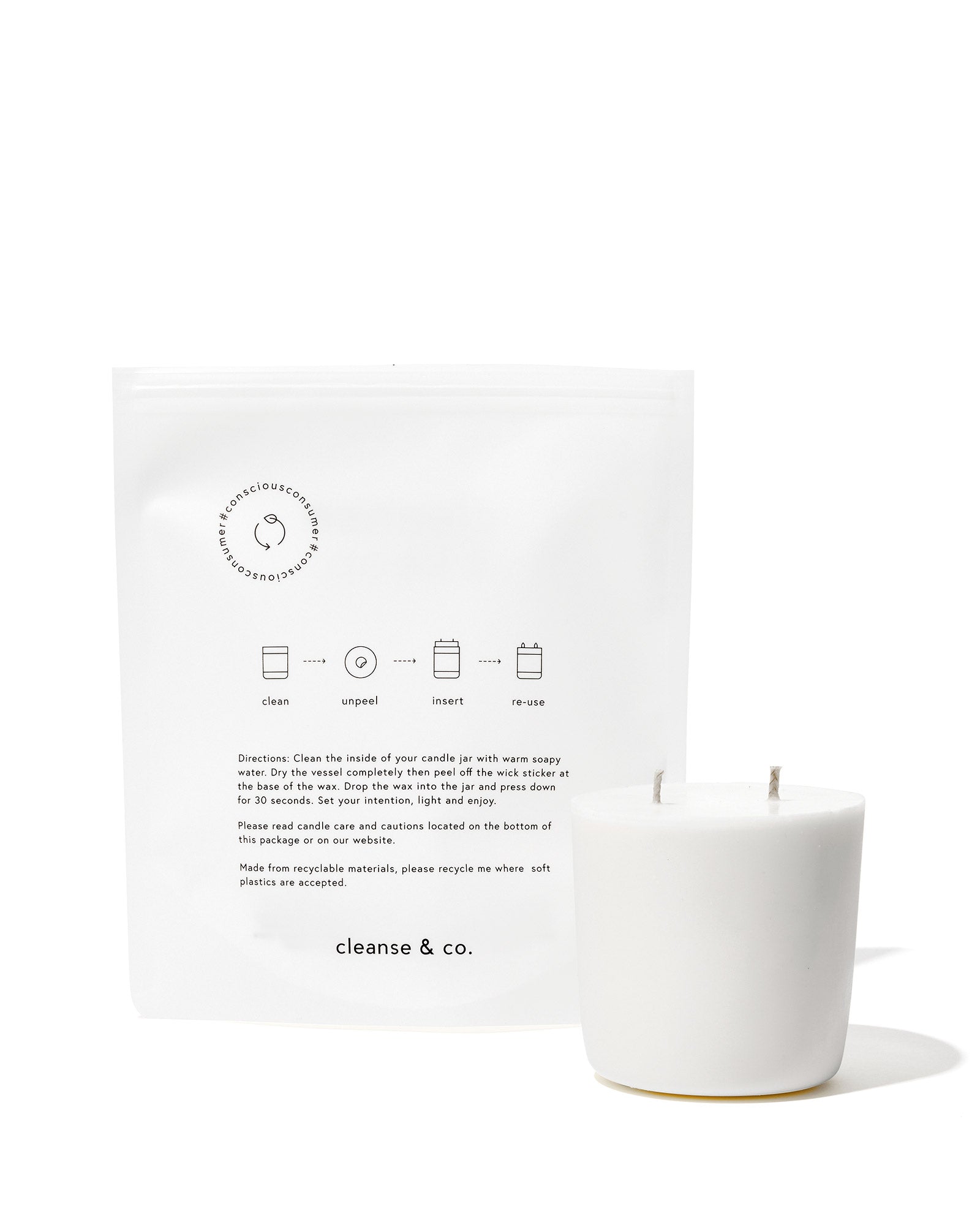 Candle Refill 400g candle cleanse and co.
