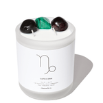 Capricorn Zodiac Crystal Candle candle cleanse and co.