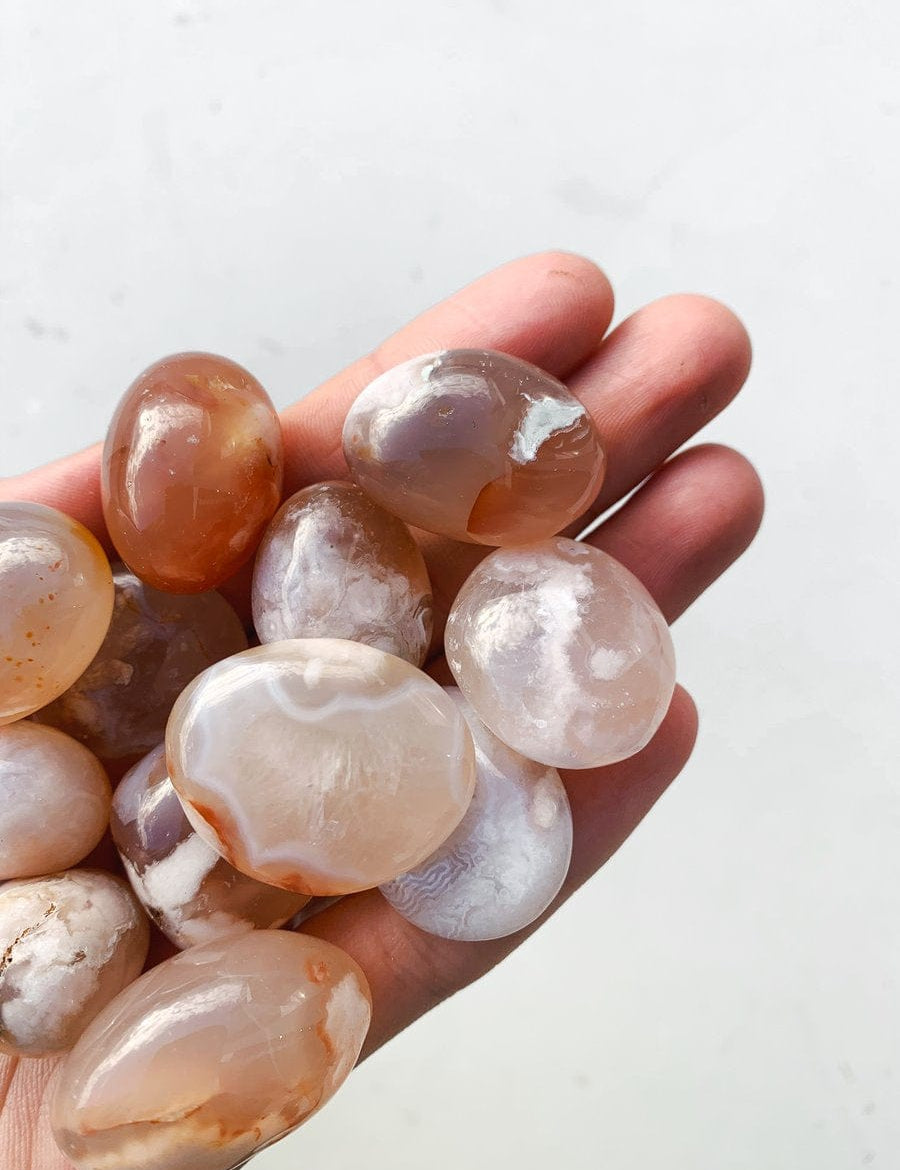 Cherry Blossom Agate Tumble - Growth/Manifest tumbled cleanse & co.