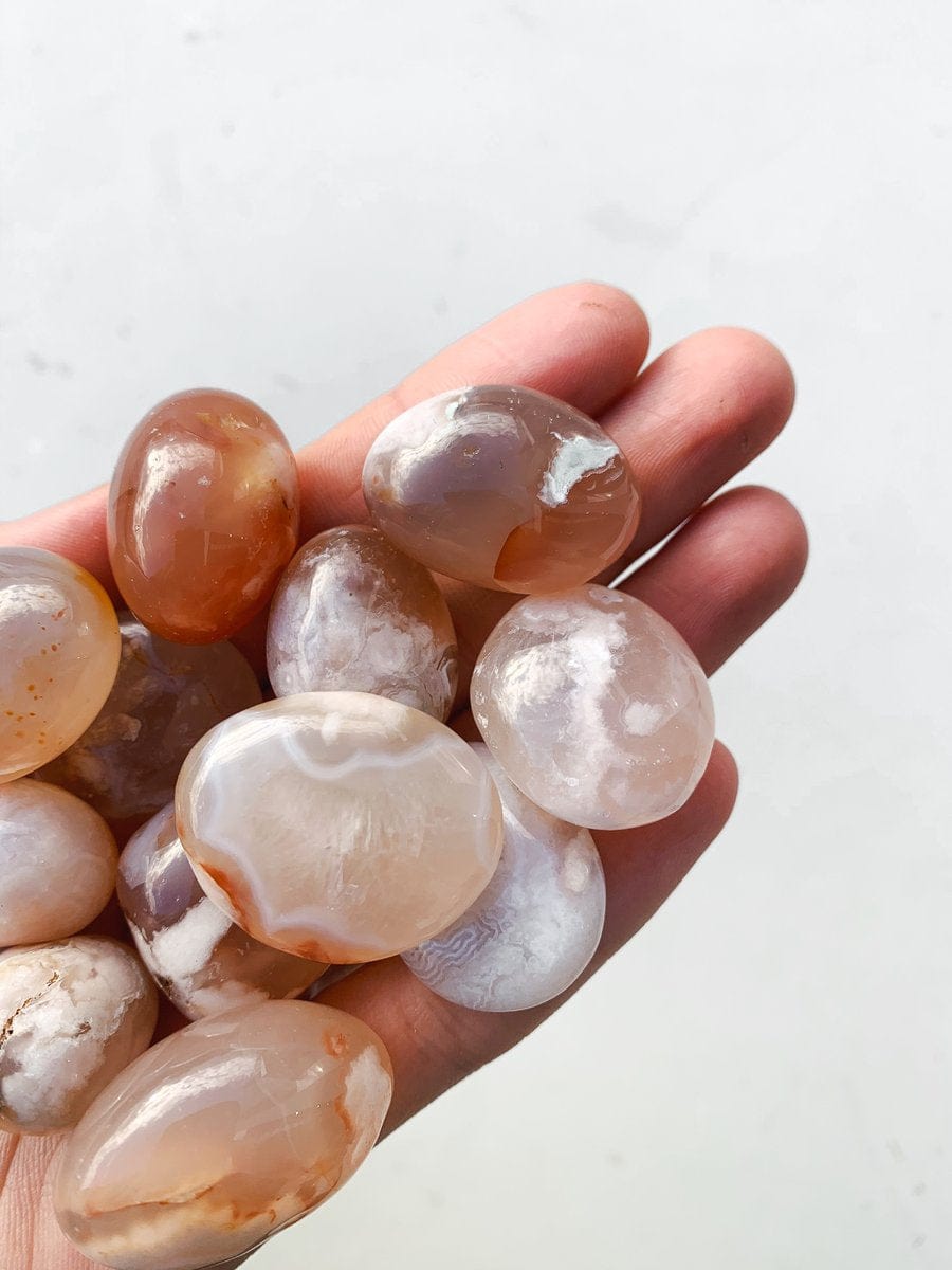 Cherry Blossom Agate Tumble - Growth/Manifest tumbled cleanse & co.