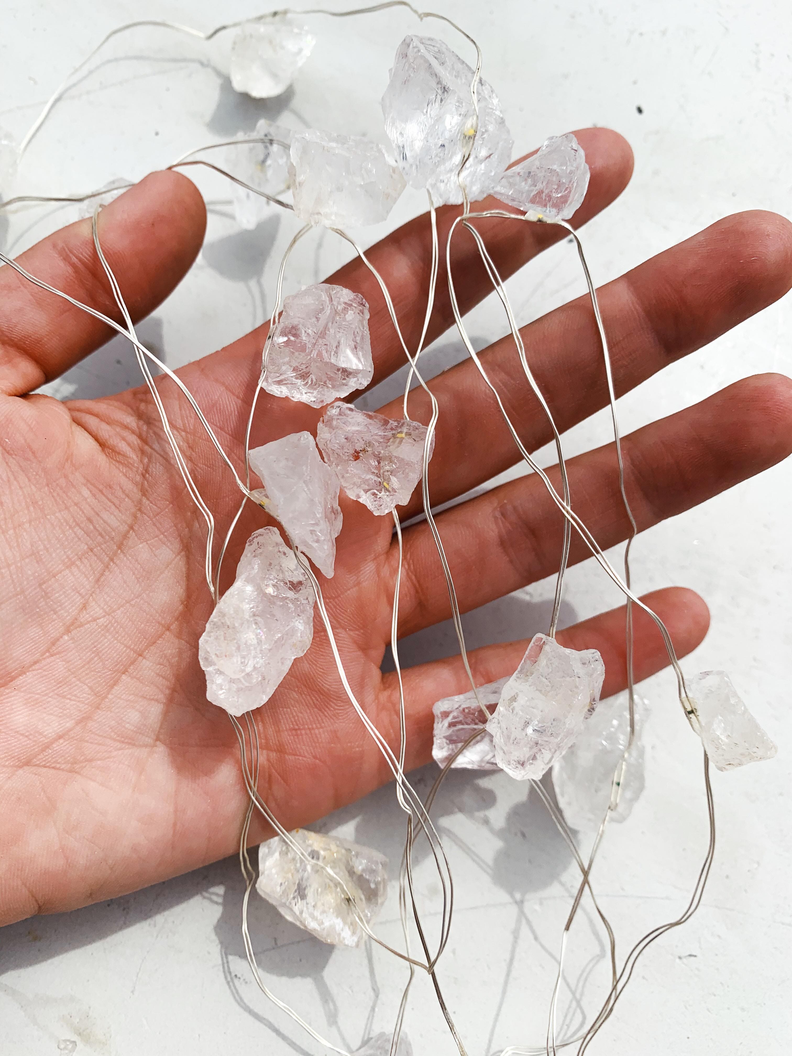 Clear Quartz Fairy Crystal String Lights Self & Home cleanse & co.