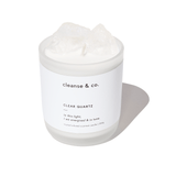 Clear Quartz Intention Crystal Candle - energised & in tune candle cleanse and co.