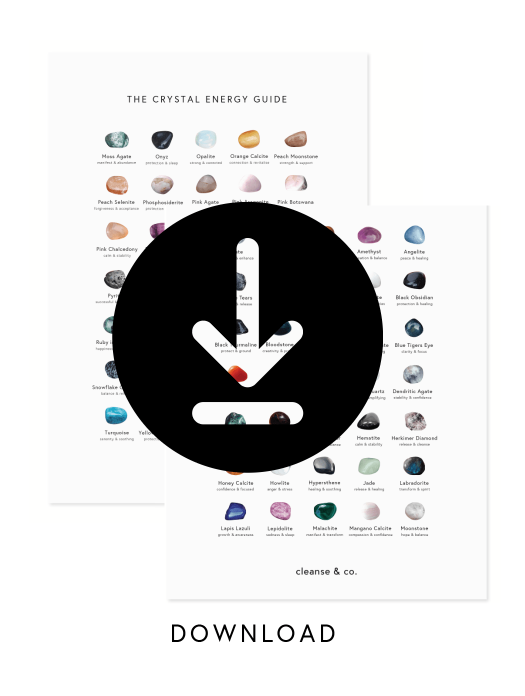 Crystal Energy Guide (A-Z) - Digital Download cleanse & co.