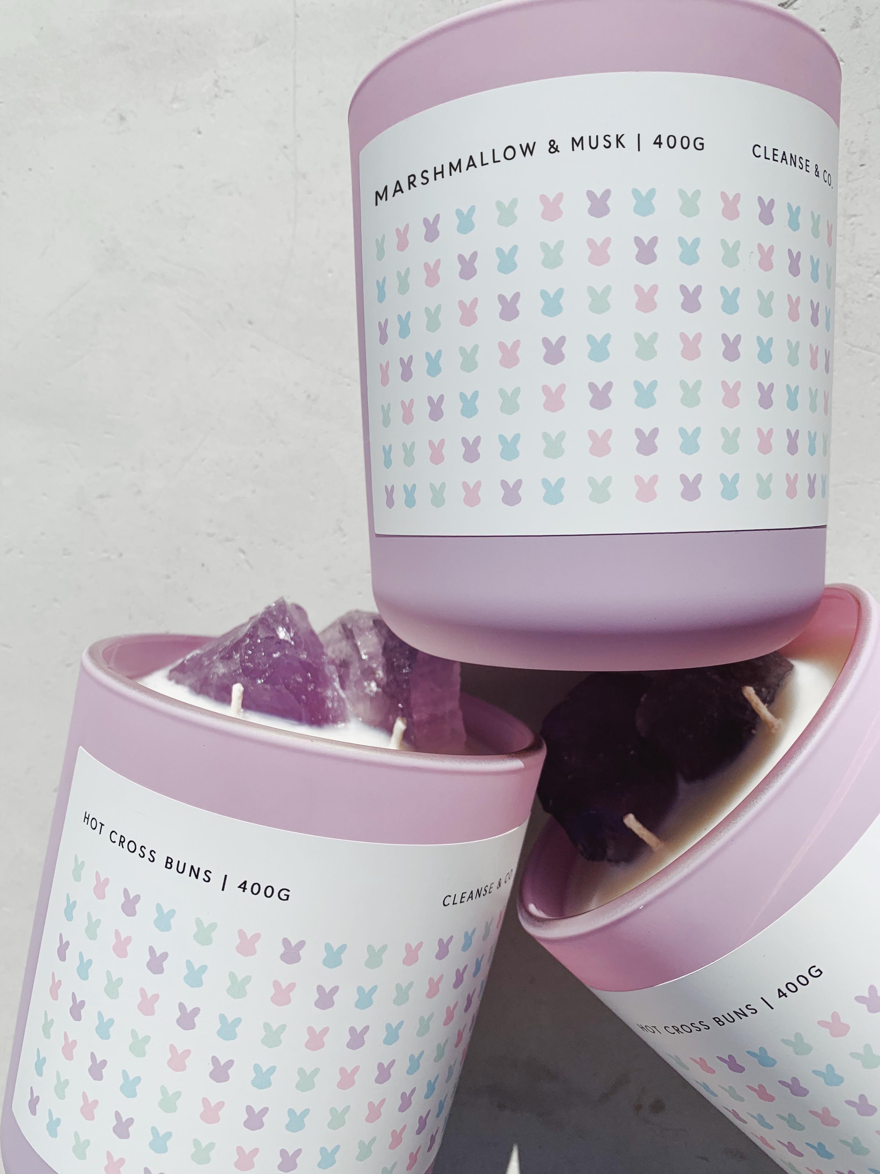 Easter Limited Edition Lilac Candle 400g new, candle cleanse & co.