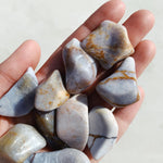 Fancy Blue Chalcedony Tumble - Positivity/Peace tumbled cleanse & co.