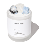 Full Moon Intention Crystal Candle candle cleanse and co.