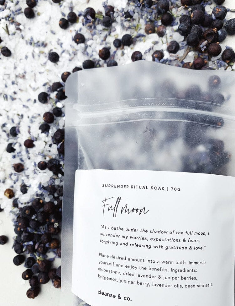 Full Moon Ritual Soak Self & Home cleanse and co.
