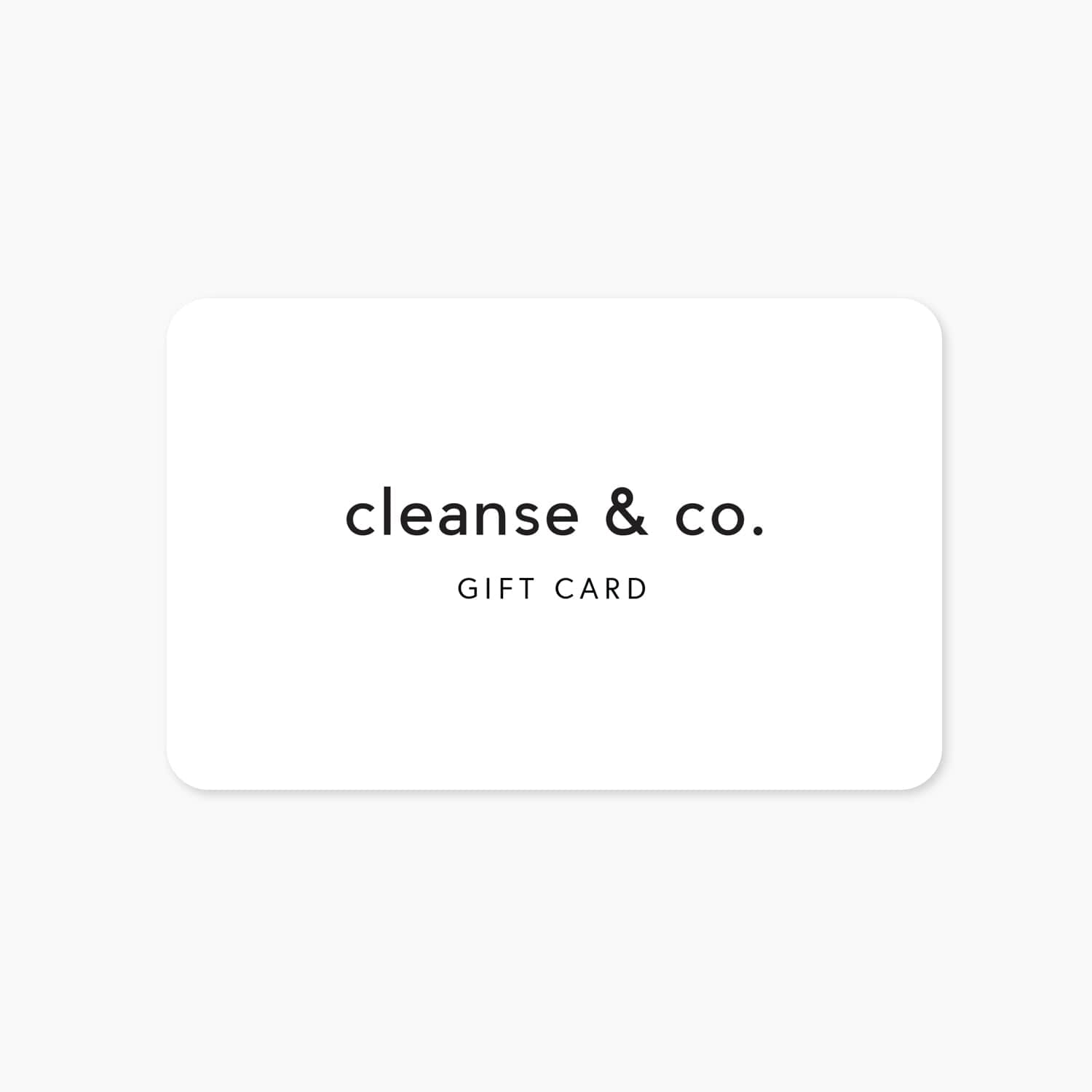 Gift Card Gift Cards cleanse and co.
