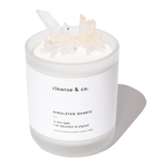 Himalayan Quartz Crystal Candle - abundant & aligned candle 400G / Baccarat Rouge Type cleanse and co.