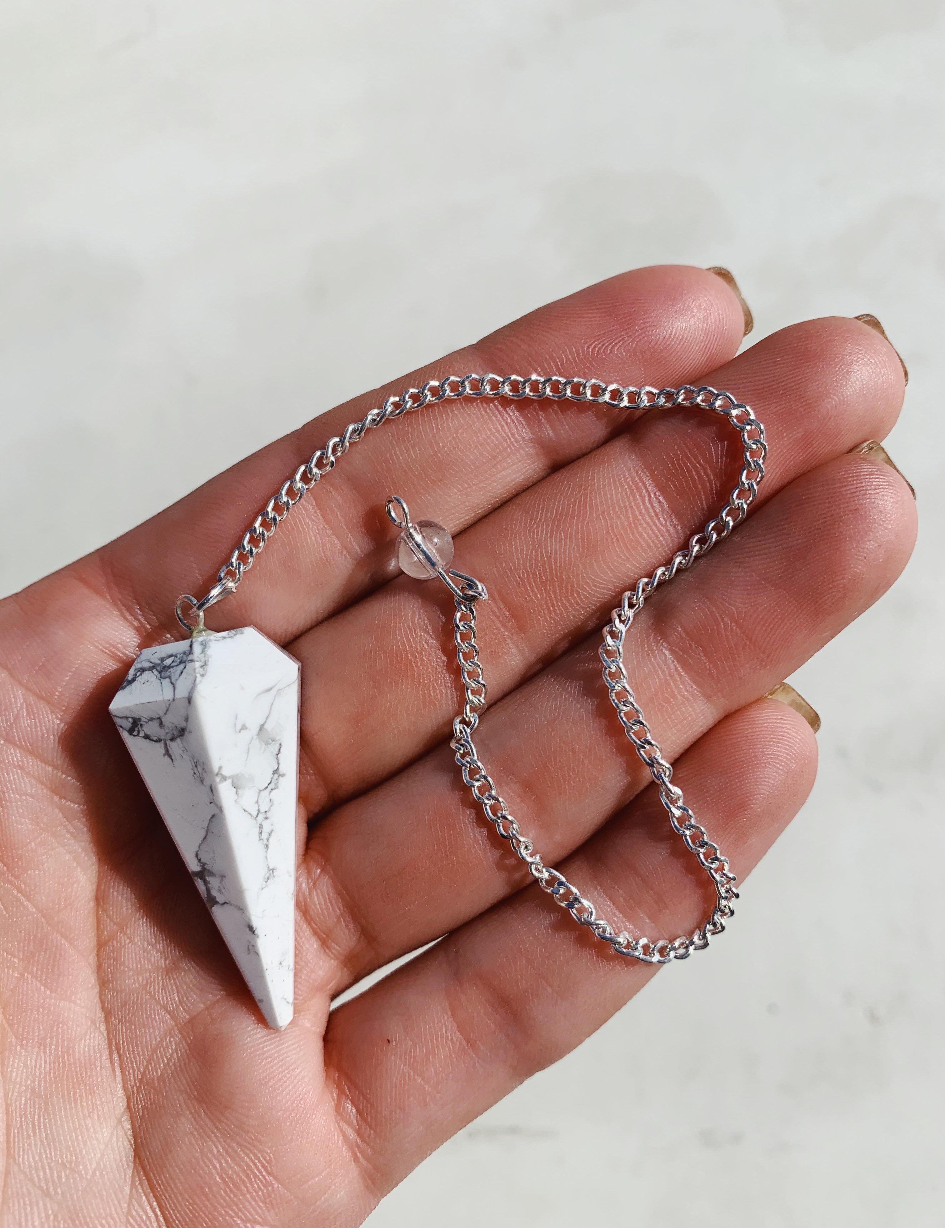 Howlite - Pendulum pendulum cleanse & co.