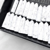 Howlite Tower - Intuitively Chosen tower cleanse & co.