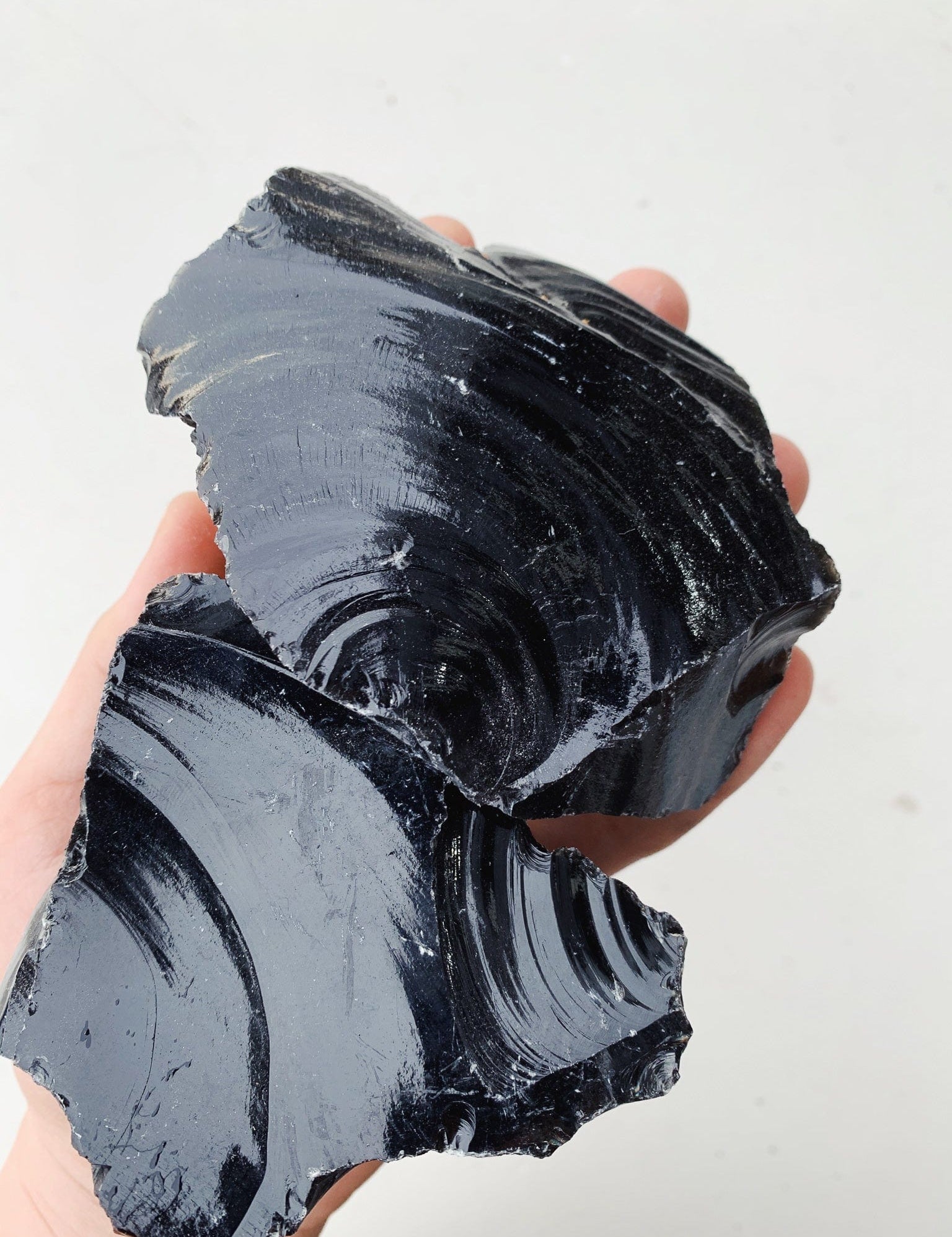 Large Raw Black Obsidian - Intuitively Chosen raw cleanse and co.