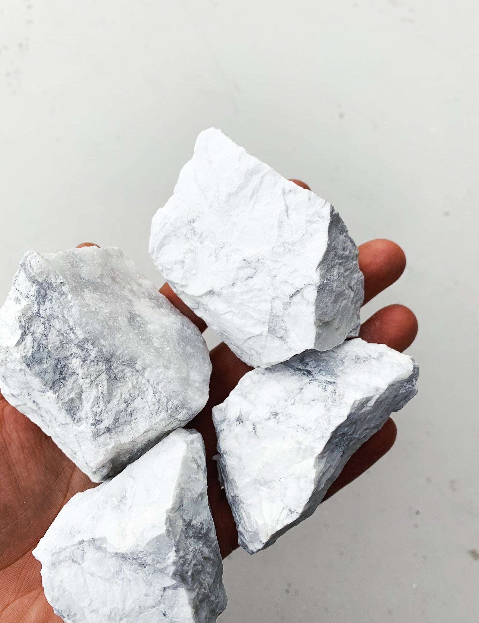 Large Raw Howlite - Intuitively Chosen raw cleanse and co.