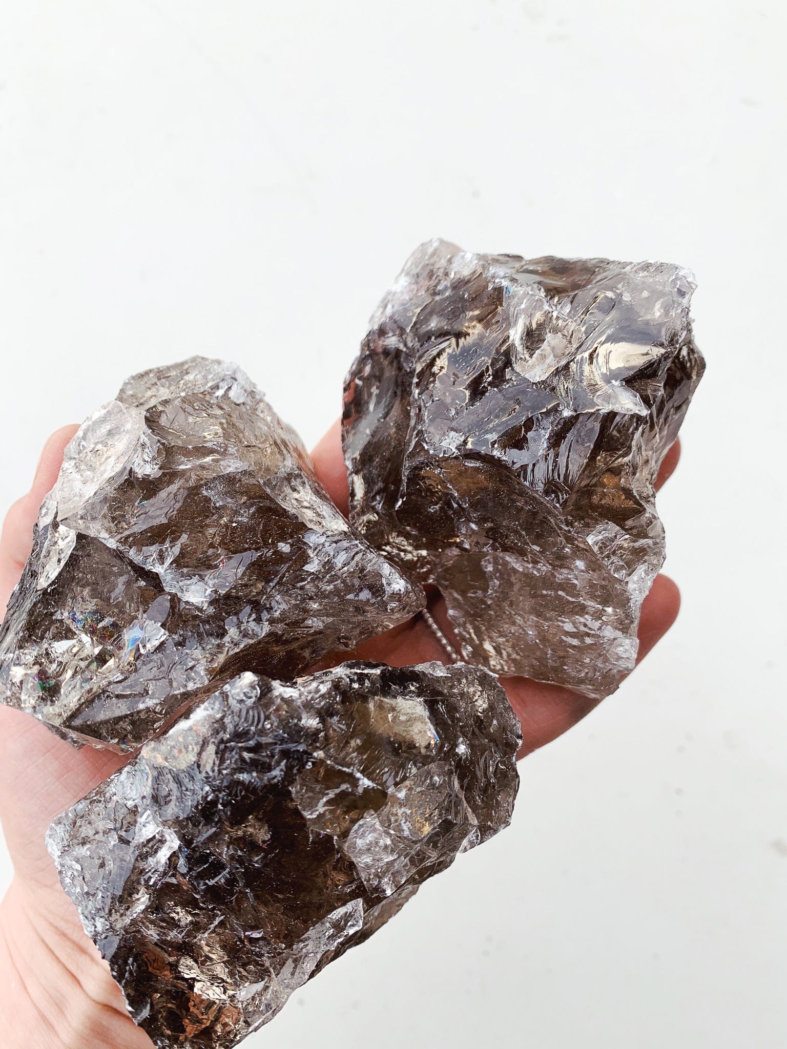 Large Raw Smokey Quartz - Intuitively Chosen raw cleanse and co.