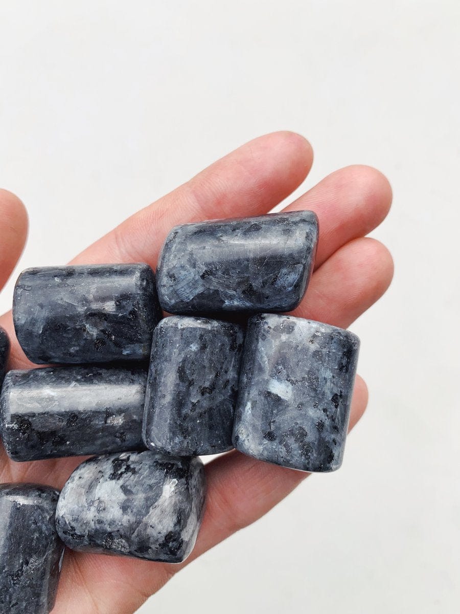 Larvikite Tumble - Discover/Learn tumbled cleanse & co.