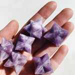 Lepidolite - Merkaba Star shape cleanse & co.