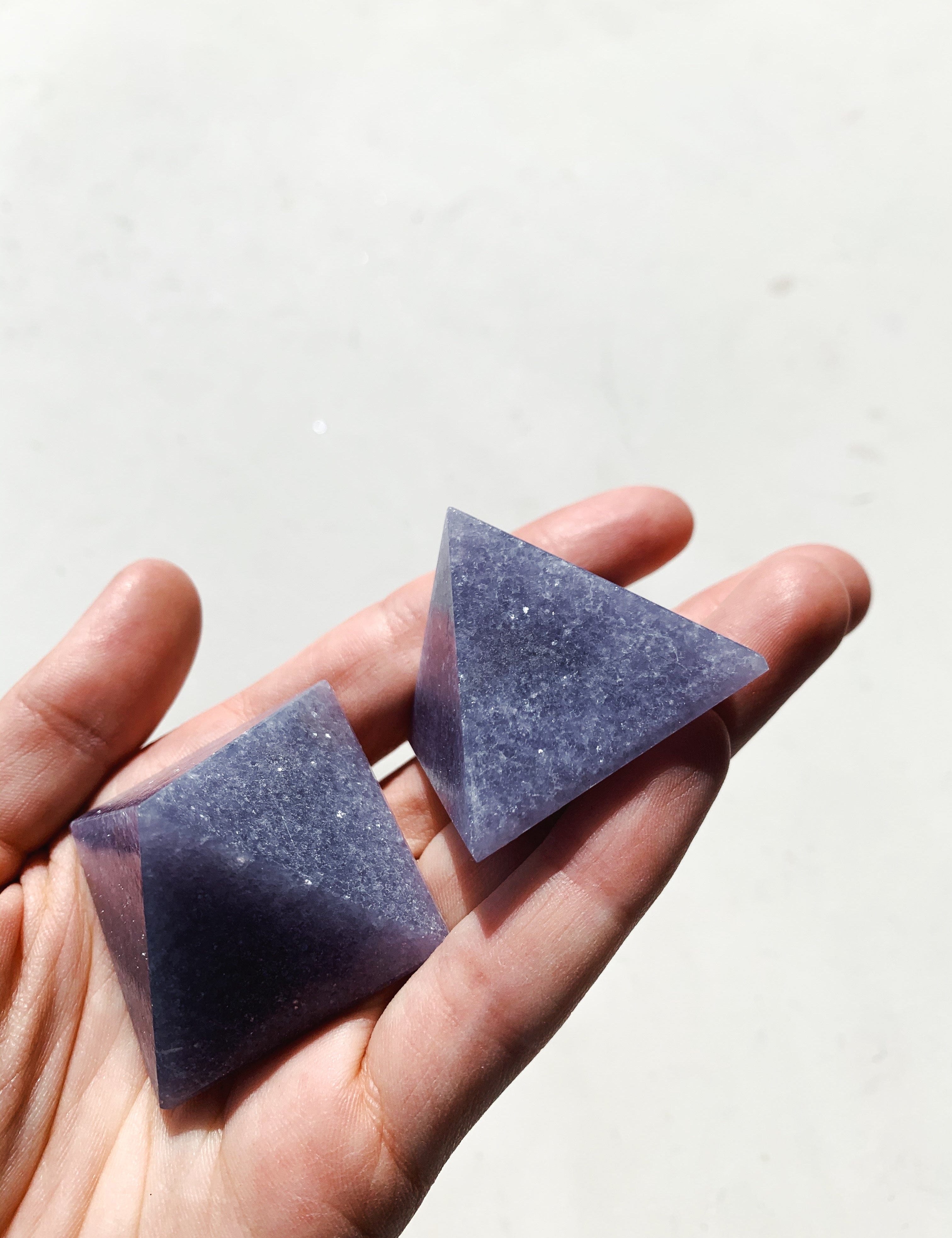 Lepidolite Pyramid - Intuitively Chosen pyramid, shape cleanse & co.