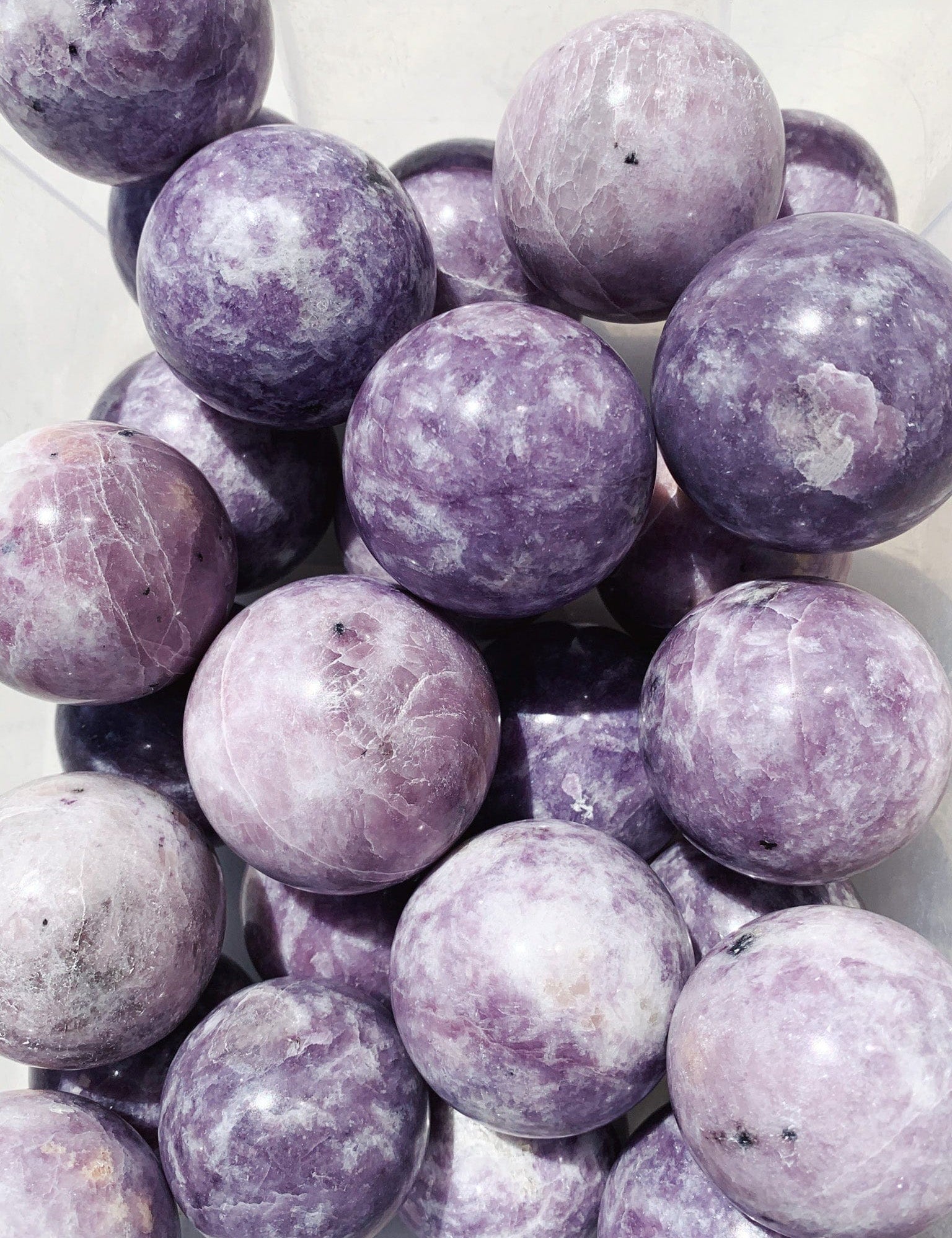 Lepidolite Sphere - Intuitively Chosen sphere cleanse & co.