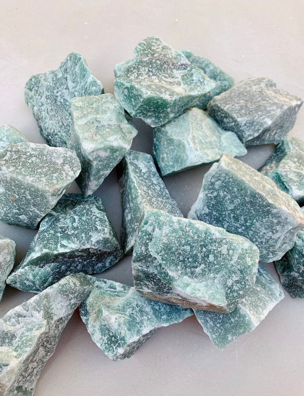 Medium Raw Green Aventurine Chunk - Intuitively Chosen raw cleanse and co.