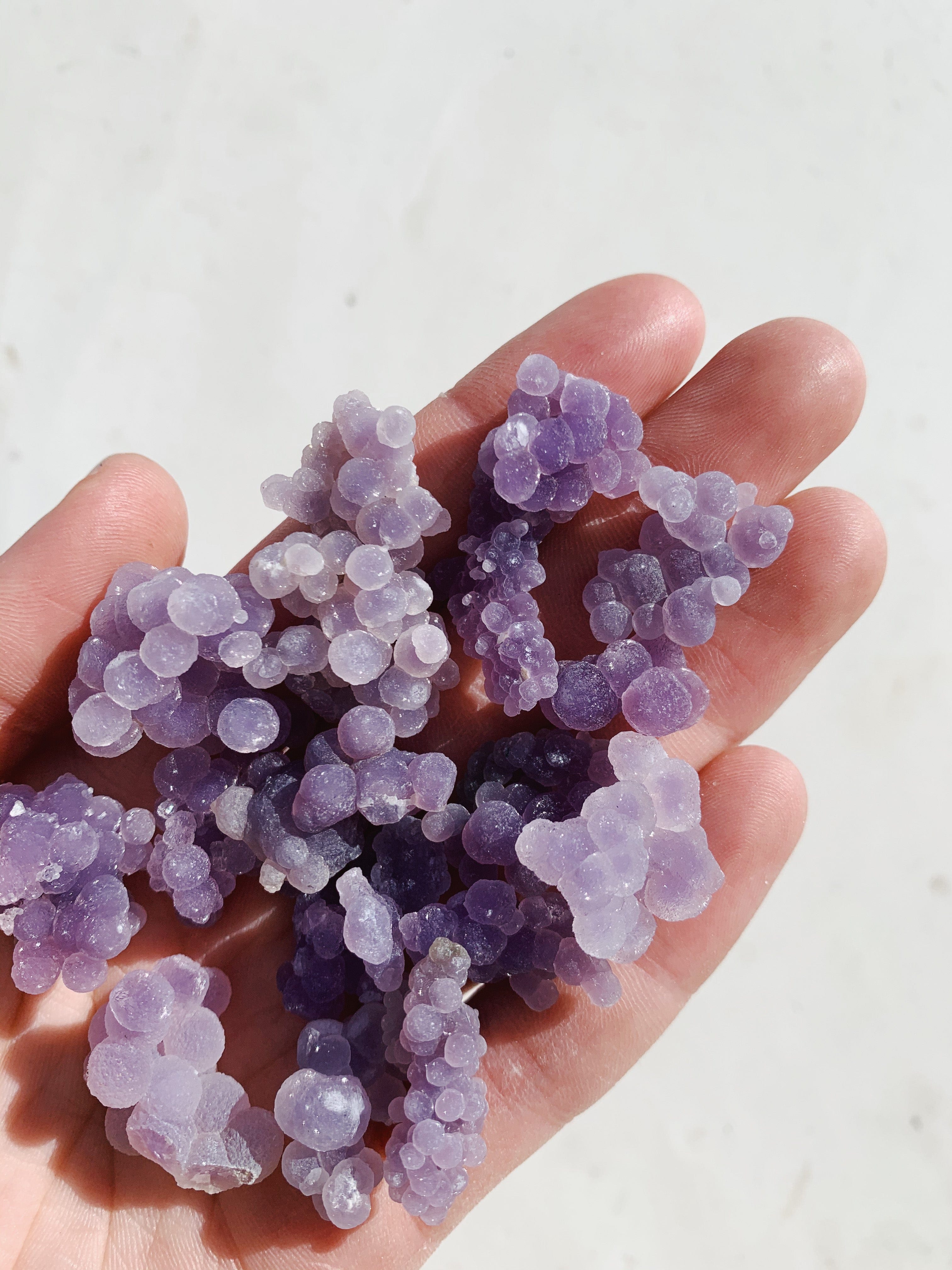 Mini Grape Agate Cluster - Intuitively Chosen cluster cleanse & co.