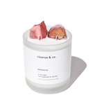 Mookaite Intention Crystal Candle - supported & inspired candle 400G / Australian Natives (+$10.00) cleanse and co.