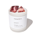 Mookaite Intention Crystal Candle - supported & inspired candle 200G / Australian Natives (+$10.00) cleanse and co.