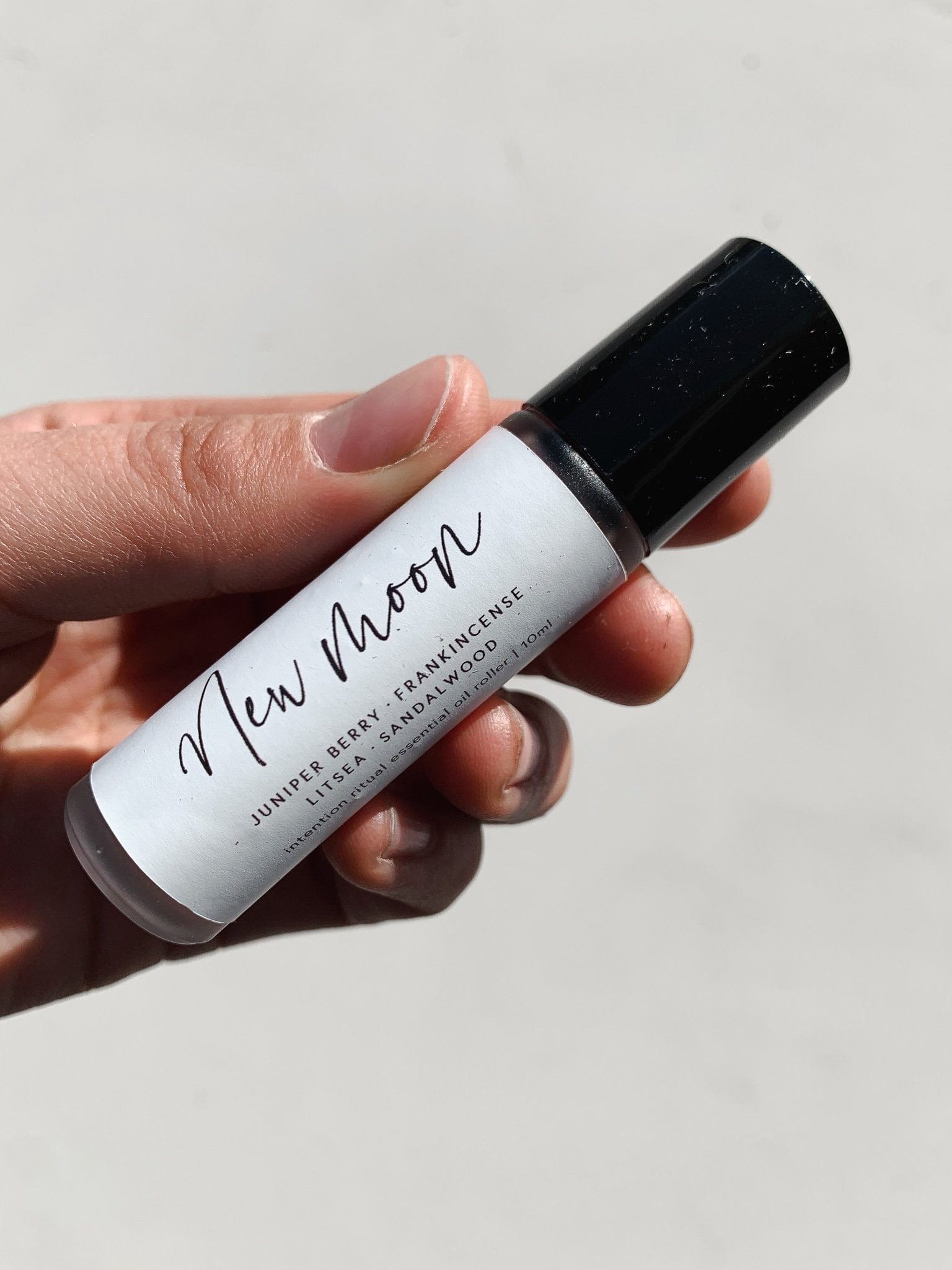New Moon Intention Roller essential oil blend cleanse and co.